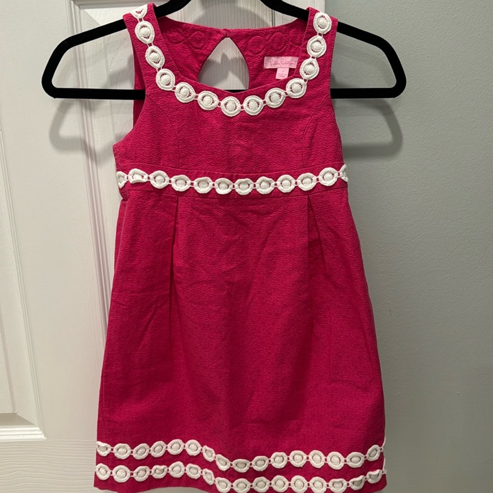 Lilly Pulitzer girls pink dress size 7.